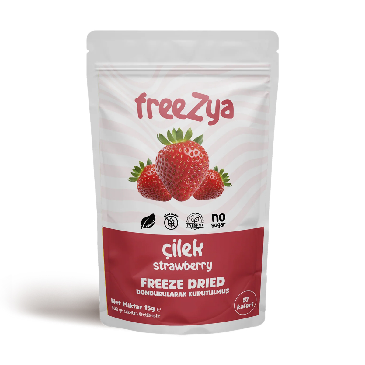 Freezya Dondurularak Kurutulmuş Çilek - 15 Gr